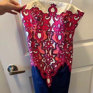 Strapless Lily Pulitzer Dress.